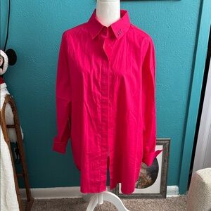 Desigual Fuchsia ART Collar Shirt
